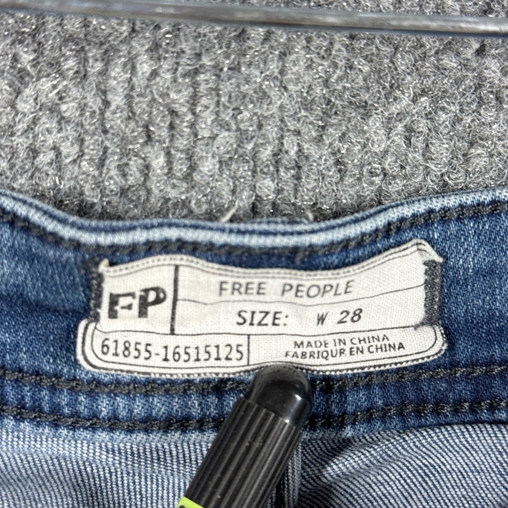 Free People Jeans Womens 28 FlareMid Rise Button Fly - Picture 5 of 12